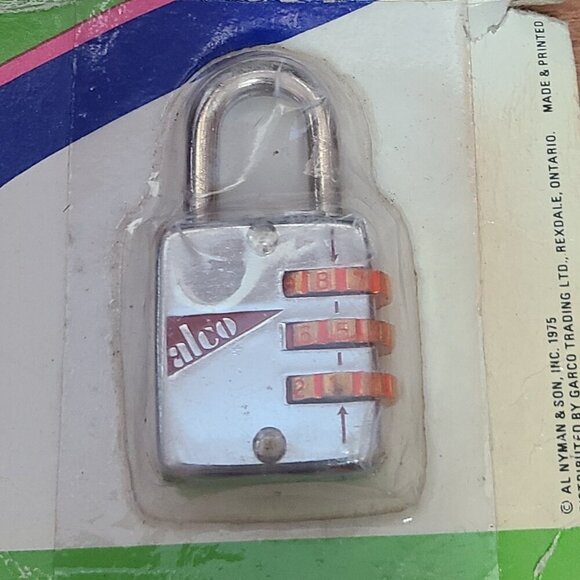 *5 for $20* Vintage Alco Combination Padlock - Lock - Picture 3 of 3